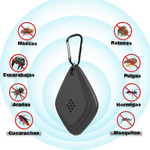 Repelente electrónico ultrasónico de insectos portátil.