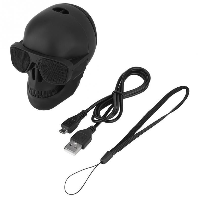 Altavoz de calavera con Bluetooth inalámbrico.