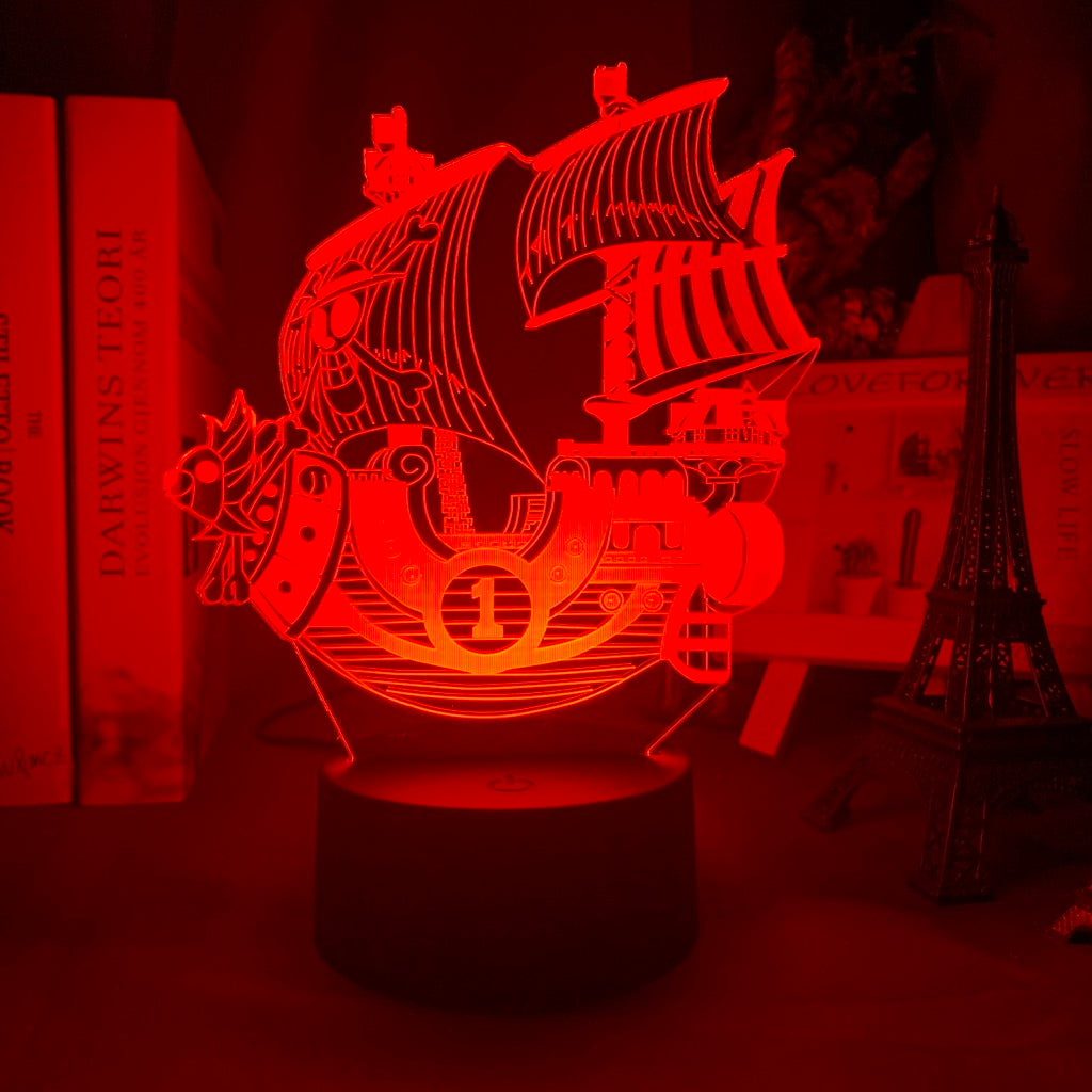 ONE PIECE Lámpara LED efecto 3D de decoración.