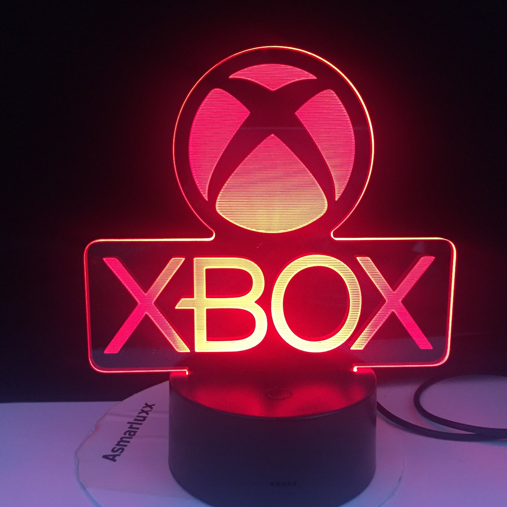 XBOX Lámpara LED efecto 3D de decoración.