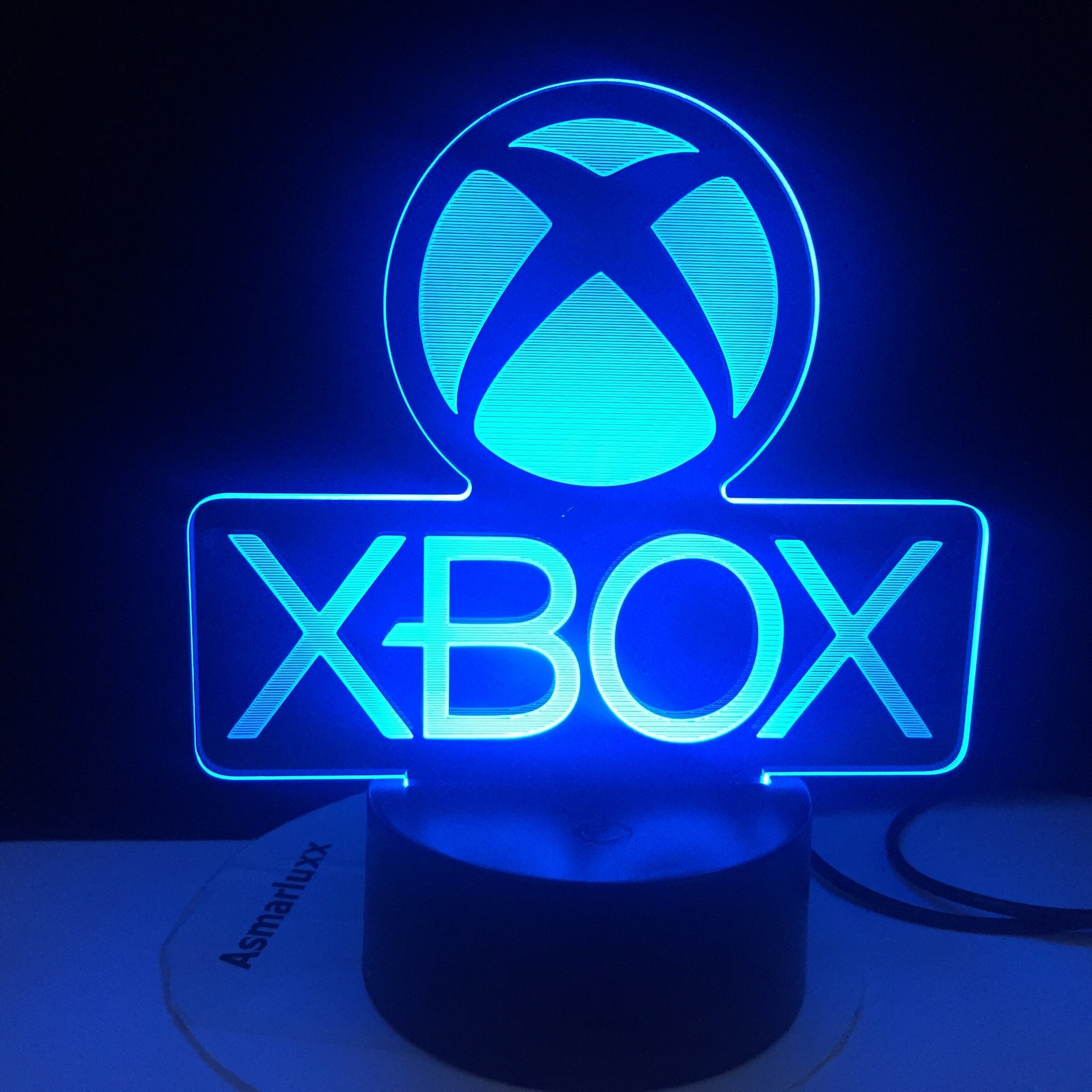 XBOX Lámpara LED efecto 3D de decoración.