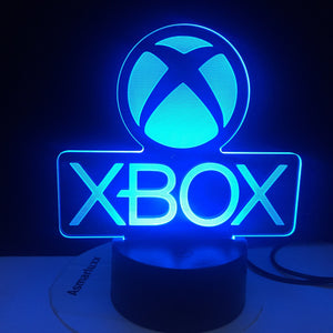 XBOX Lámpara LED efecto 3D de decoración.