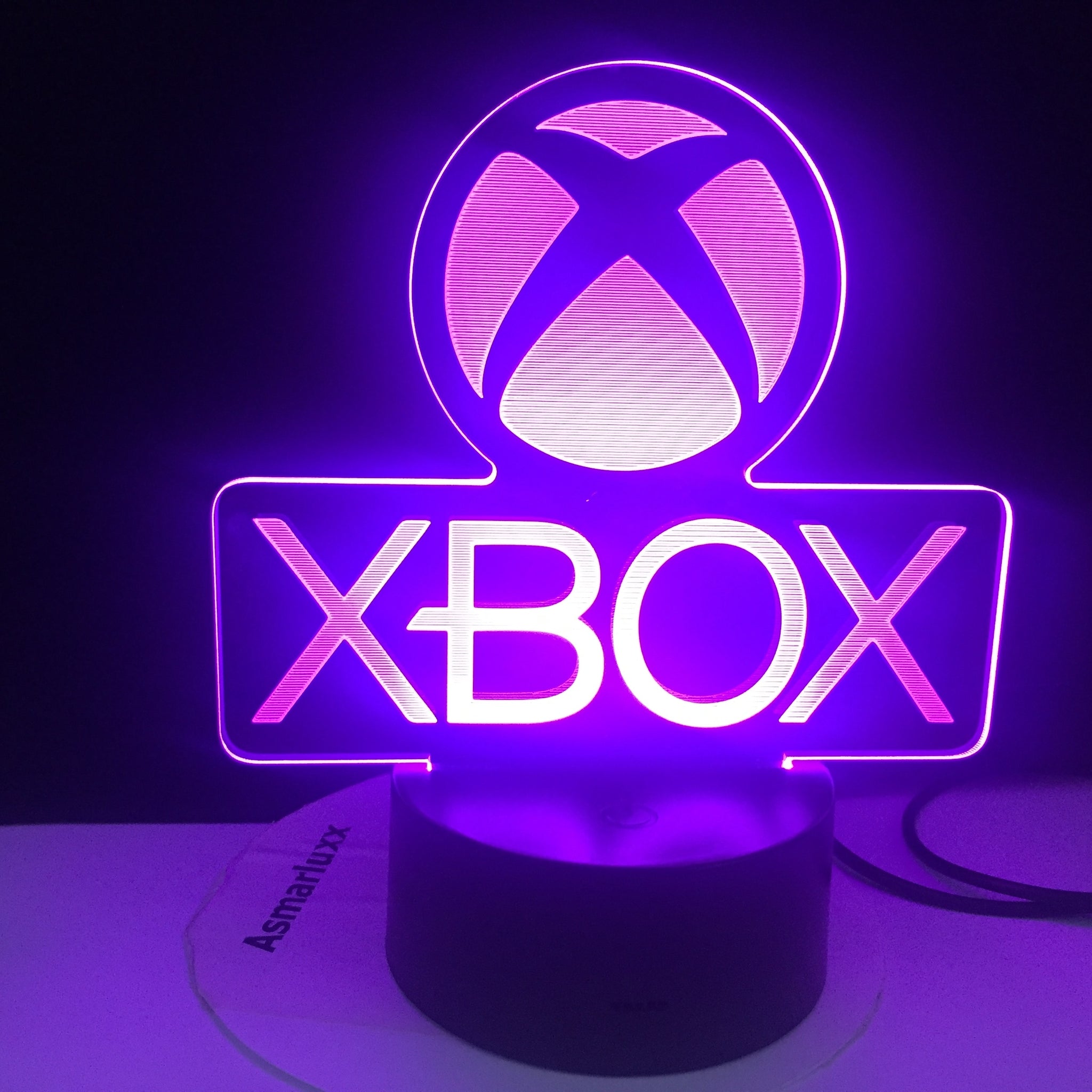 XBOX Lámpara LED efecto 3D de decoración.