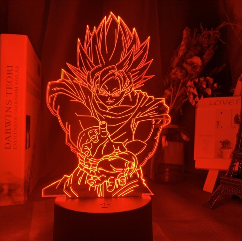 SON GOKU Lámpara LED efecto 3D de decoración.
