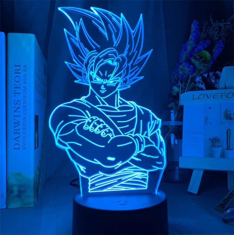 SON GOKU Lámpara LED efecto 3D de decoración.