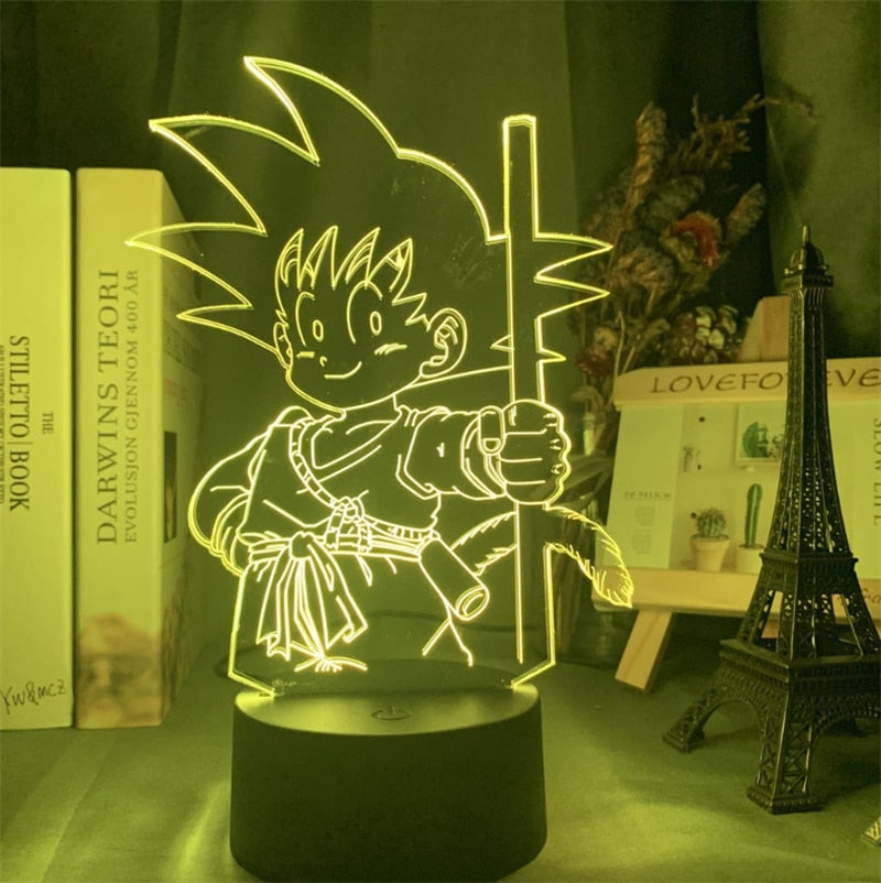 SON GOKU Lámpara LED efecto 3D de decoración.