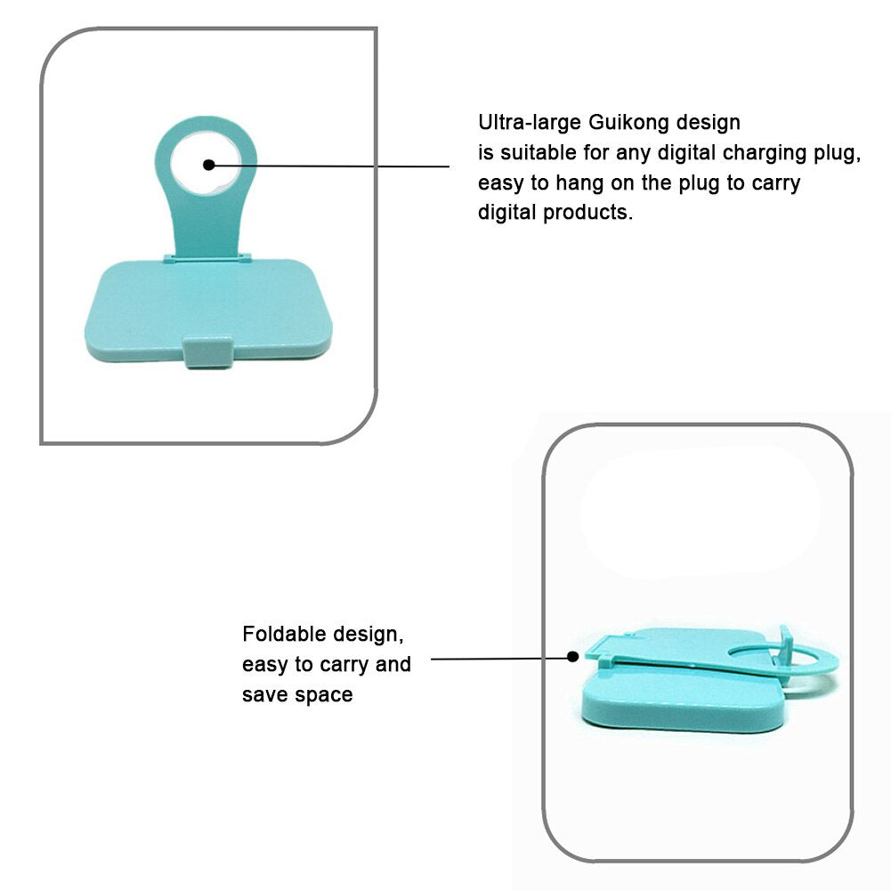 Soporte de carga para teléfono móvil plegable.