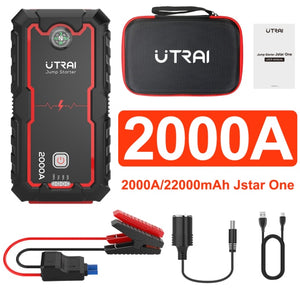 UTRAI arrancador de batería de coche portátil, Banco de energía de 22000mAh, multiusos.