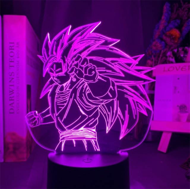 SON GOKU Lámpara LED efecto 3D de decoración.